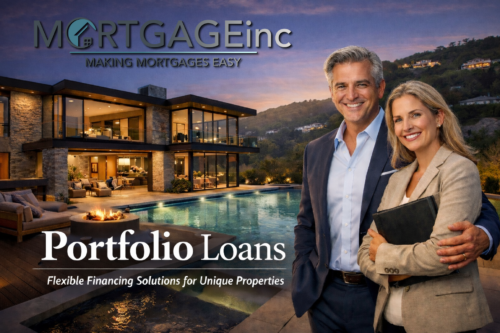 Smiling agents in front of luxury house